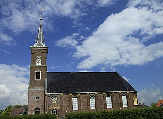 Driezum Village in Friesland, Netherlands