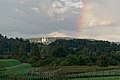 Klasztor na Bielanach i tęcza, widok z wałów w Tyńcu, 20220920 1587.jpg