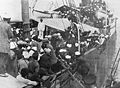 Sikhs on board the Komagata Maru in Vancouver's English Bay, 1914. Their eventual return to India spurred terrorist activity by the Ghadar Party.