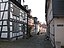 Blick von der Gasse Kreuzahlen in Idstein in die Kreuzgasse nach Südosten