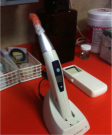 LED curing light. LED Dental Curing Light.png