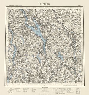 300px landgeneralkart 50%2c oppland%2c 1954