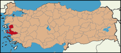 Latrans-Turkey location İzmir.svg