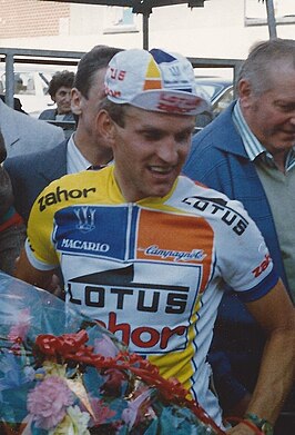 Benny Van Brabant bij de Spaanse ploeg Lotus-Zahor in 1989