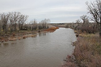 Little Snake River in de buurt van Dixon, Wyoming