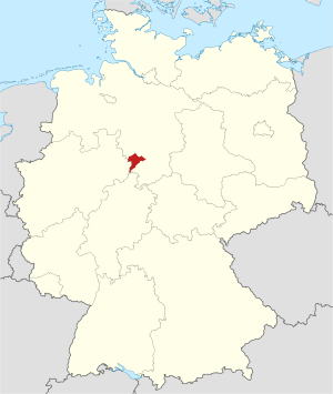 Locator map HOL in Germany.svg