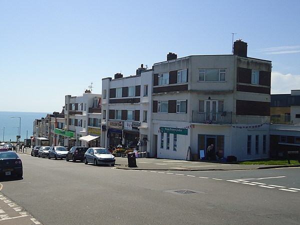 Celeste's local Saltdean charity shop where she worked at age 17.