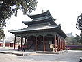 The Buddhist Altar at the Longxing Temple, in Zhengding, China. Built during the Qianlong Period of the Qing Dynasty