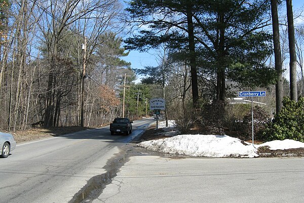 Eastbound entering Sherborn