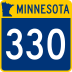 Trunk Highway 330 marker