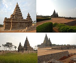 View of Shore Temple, Mahabalipuram / Mamallapuram