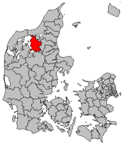 Položaj općine Vesthimmerland na karti Danske