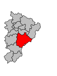 Canton de Villebois-Lavalette - Carte