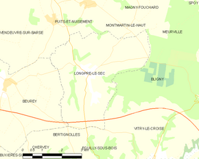 Poziția localității Longpré-le-Sec