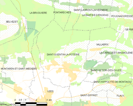 Saint-Quentin-la-Poterie - Localizazion