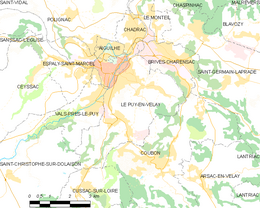 Le Puy-en-Velay - Mapa