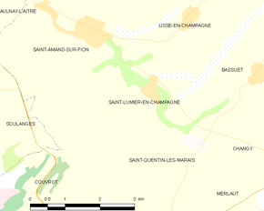 Poziția localității Saint-Lumier-en-Champagne
