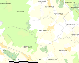 Mapa obce Hablainville
