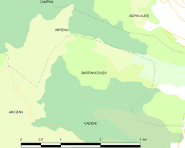 Mapa obce Barrancoueu