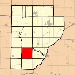 Location in Fulton County