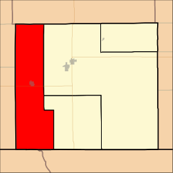 Map highlighting Protection Township, Comanche County, Kansas.svg