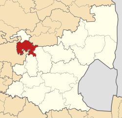 Mapa Mpumalanga z wyróżnionym Thembisile Hani (2016) .svg