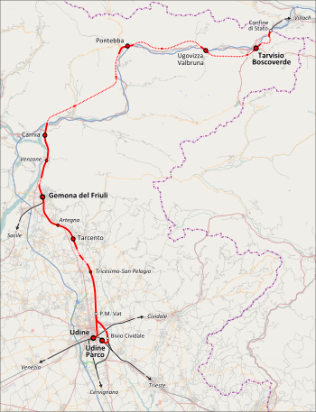 Route of the Pontafelbahn