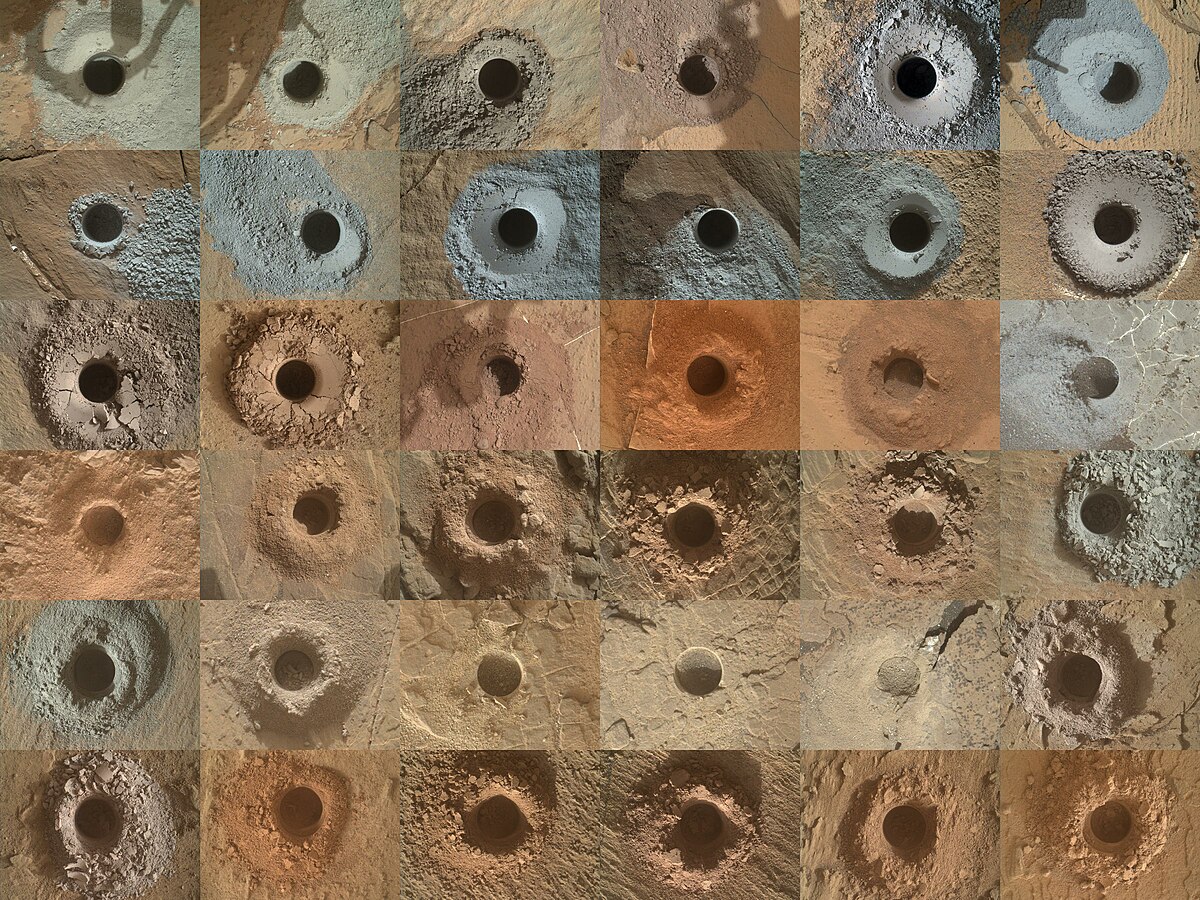 Curiosity − 36 drill holes