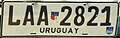 Matrícula automovilística Uruguay 2007 Colonia LAA 2821.jpg