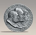 Three friends (from left to right): Heinrich Rybisch, Georg Hörmann, Conrad Mair, Medal by Matthes Gebel, 1531