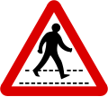 Fußgängerüberweg voraus