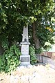 English: Memorial of World War II in Pozďatín, Třebíč District. Čeština: Památník obětem 2. sv. války v Pozďatíně, okr. Třebíč.