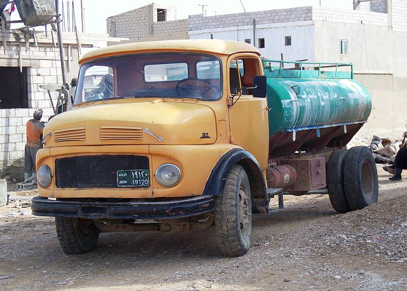 File:Mercedes Benz water truck in Jordan.JPG