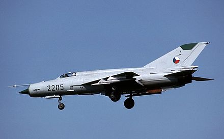 A Czech Air Force MiG-21MF
