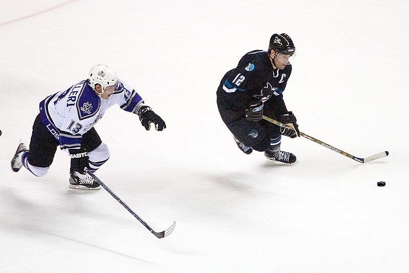 File:Michael Cammalleri and Patrick Marleau.jpg