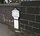 Milepost pada A49 di Boars Head, museum Langtree - geograph.org.inggris - 1171934.jpg