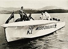 Miss England III on Loch Lomond July 1932 Miss England III.jpg