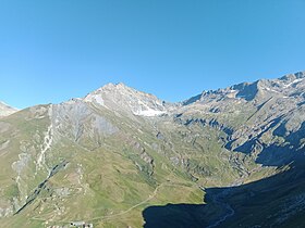 Le glacier des Lanchettes sous le mont Tondu.