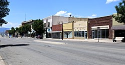 Montpelier, Idaho, Blick auf die Innenstadt.