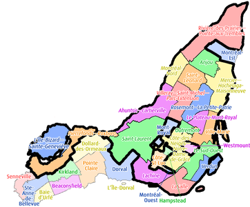 "Montreal-boroughs-post-demerger.png" by User:Montrealais