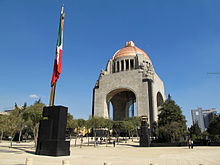 After arriving in Mexico City, teams travelled to the Monumento a la Revolucion in the Plaza de la Republica for a video clue from their loved ones. Monumento a la Revolucion 2.jpg