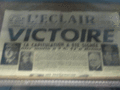 VICTOIRE titre l'ECLAIR du 8 mai.