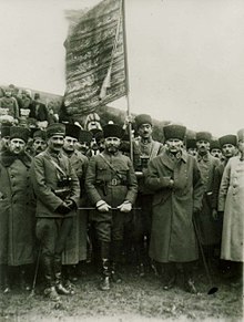 Mustafa Kemal, Nureddin's inspection of 2nd Heavy Artillery Regiment.jpg