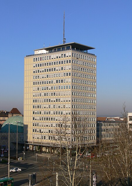 Nürnberg Plärrerhochhaus 2010