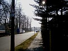 Schönhauser Straße from Mittelstraße to the south on the Niederschönhauser Südend of the street