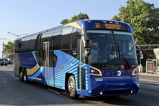 Image: NYCT Bus 2018 MCI D45 CRT LE Demo Bus 0023 (cropped)