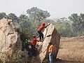 Natural boulder rock practice and trainning by Pathajatra club Budge Budge DSCN1174.jpg