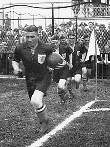 Nederlands elftal komt het veld op, WK 1934.jpg