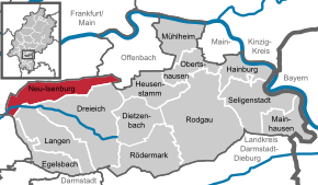 Poziția localității Neu-Isenburg