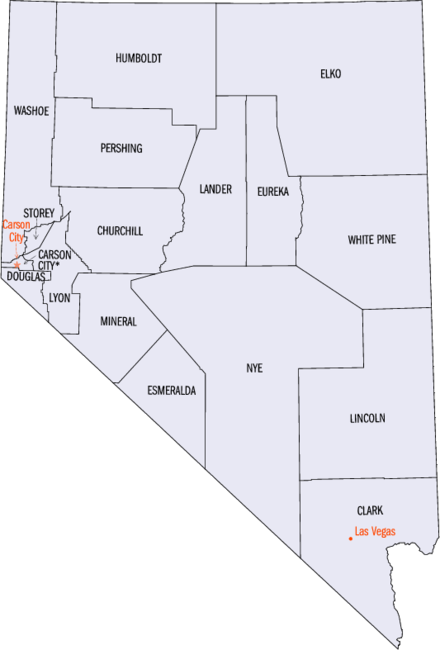 Nevada's counties